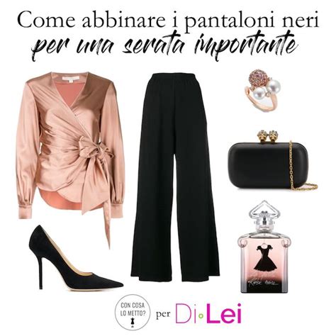 Come abbinare un pantalone nero per una serata chic .